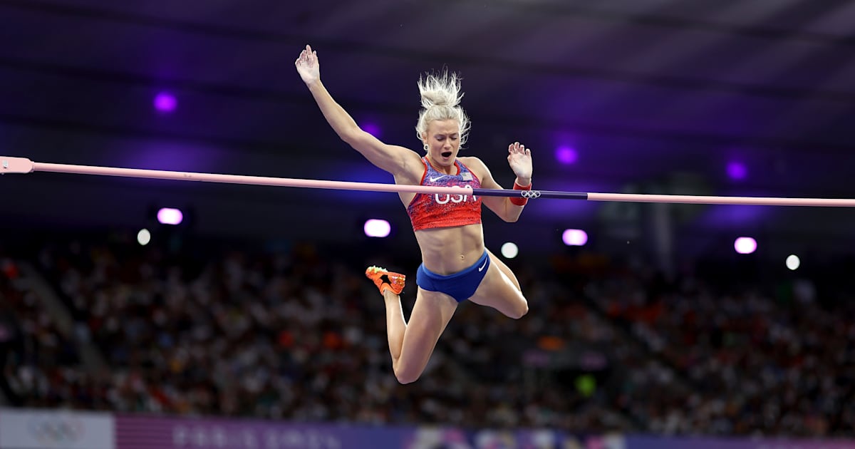 米国の棒高跳び選手ケイティ・ムーン選手、負傷に悩まされた2024年大会で銀メダルに「安堵」、2025年東京世界選手権に照準