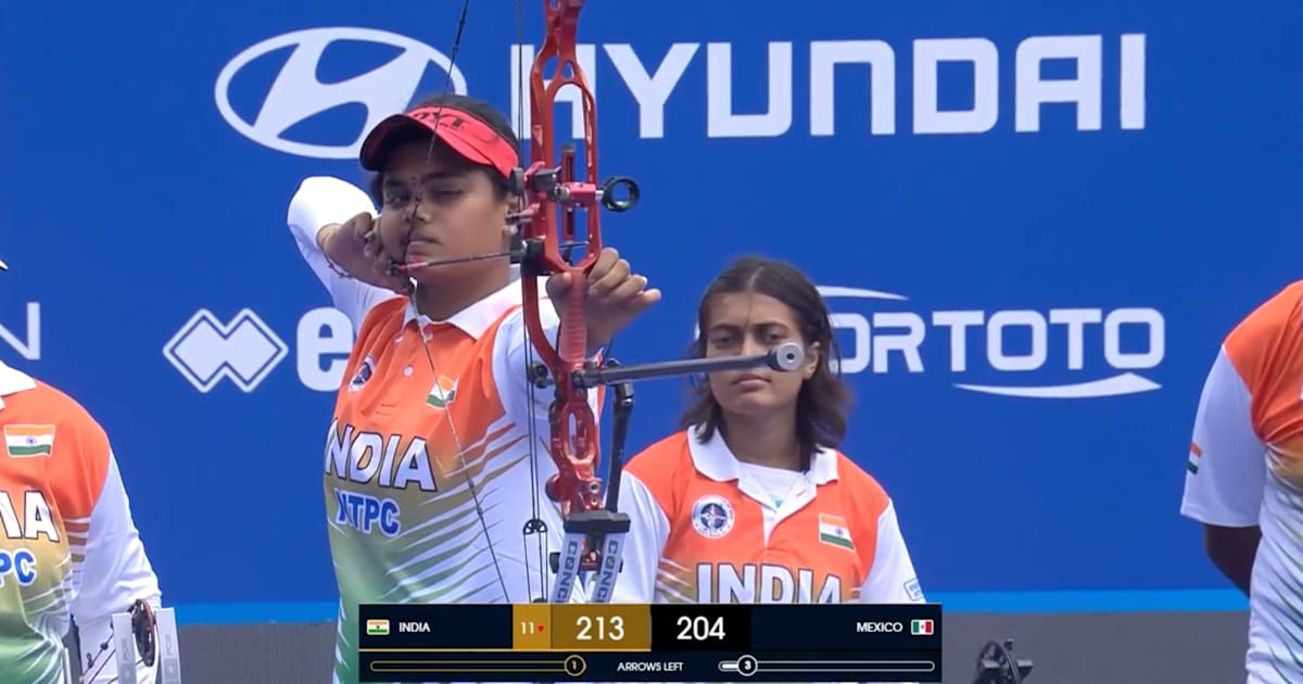 Indian women’s compound team wins silver medal | Archery World Cup 2025 ...