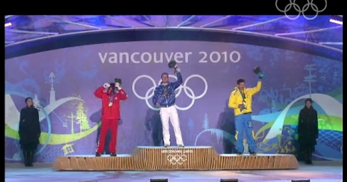 男子回転表彰式 アルペンスキー バンクーバー2010