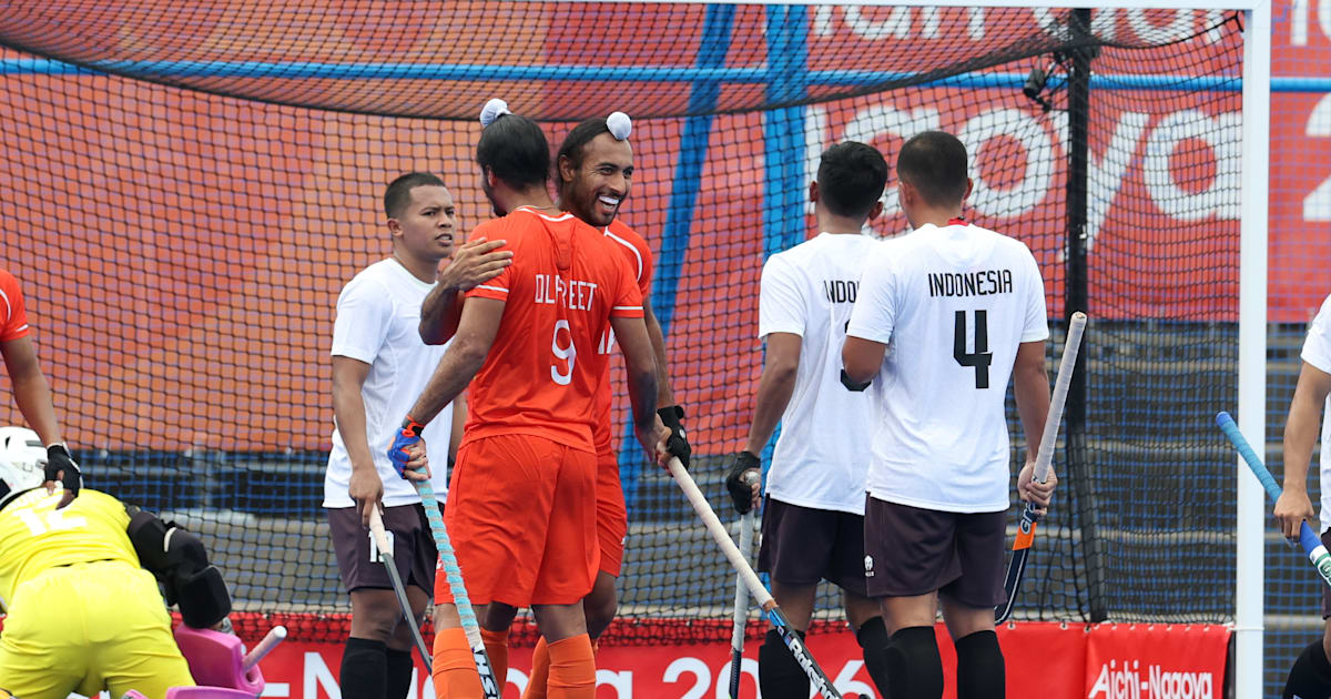 Dilpreet Singh's four-goal blitz powers India past Indonesia 13-1 in Asian Games 2026 Pool A opener; women's team routs Uzbekistan 19-0