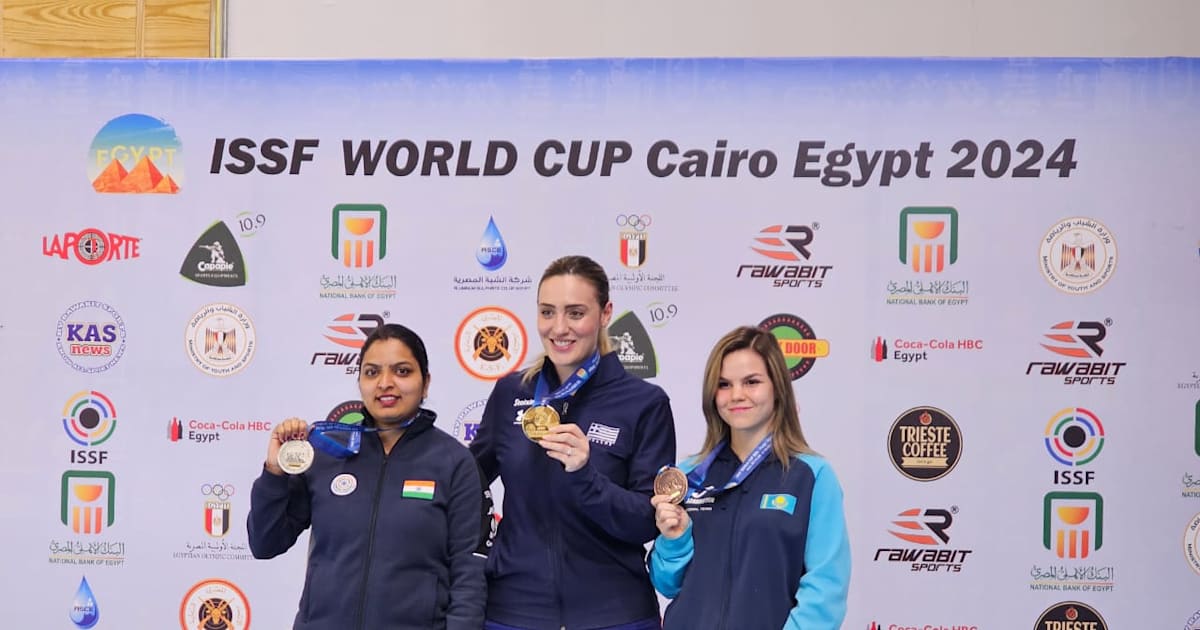 ISSF World Cup 2024 Cairo shooting India’s Anuradha Devi wins silver