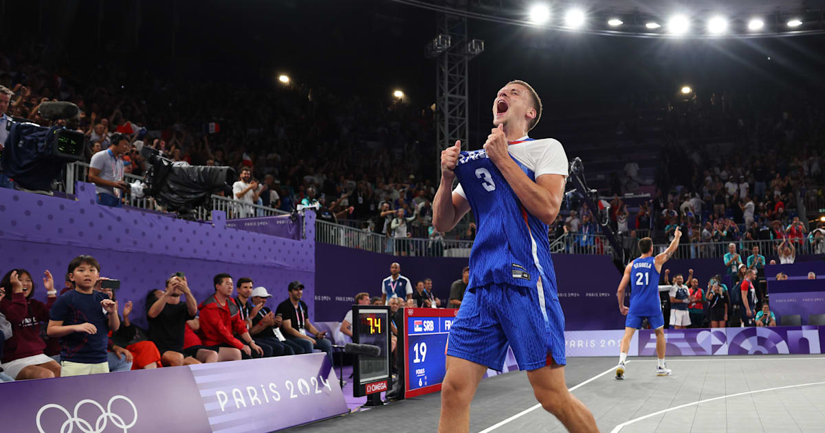 JO de Paris 2024 – Basketball 3×3 : La France bat les favoris serbes et s’invite en demi-finales | Résultats, résumé, réactions