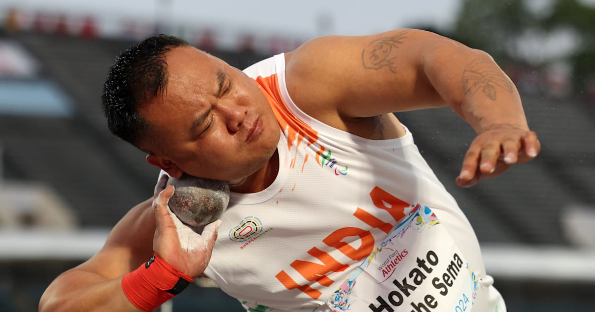 Hokato Hotozhe Sema remporte la médaille de bronze au lancer du poids