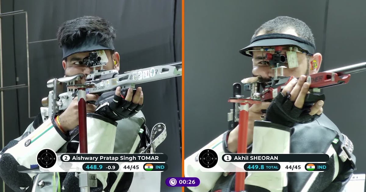 Asian Shooting Championships 2024 Highlights Akhil Sheoran wins 3P