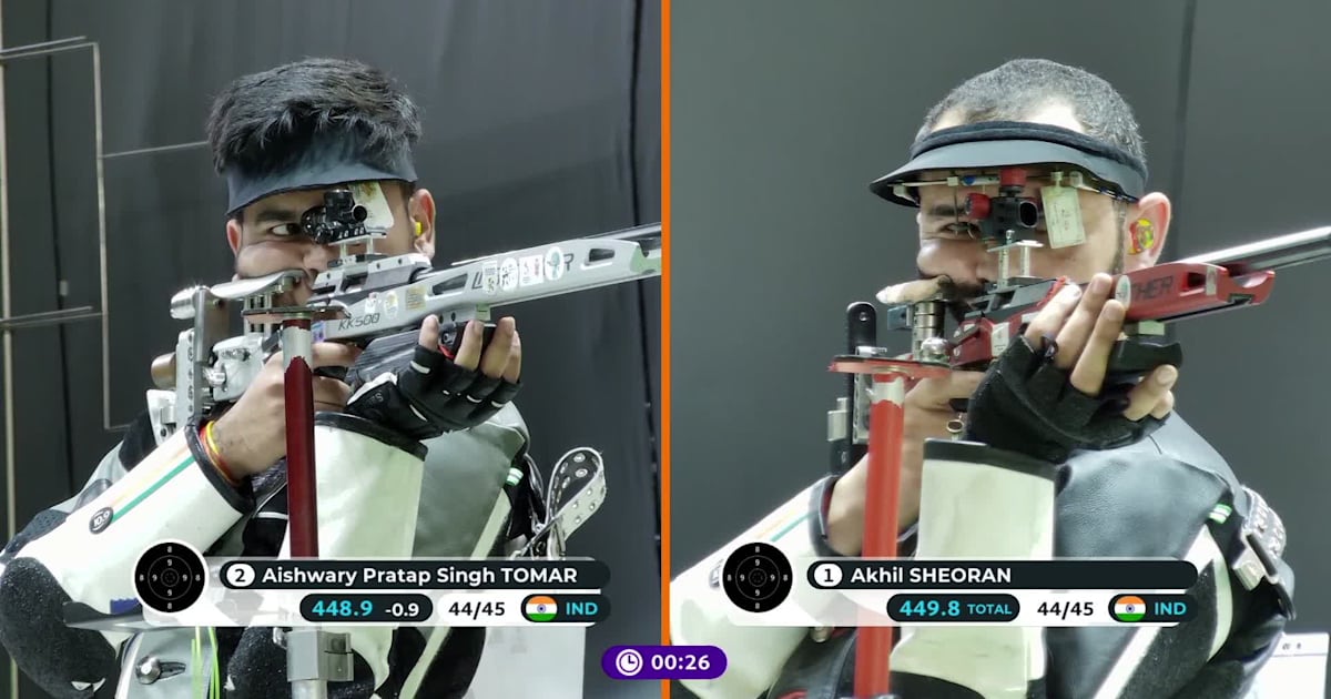 Asian Shooting Championships 2024 Highlights: Akhil Sheoran wins 3P ...