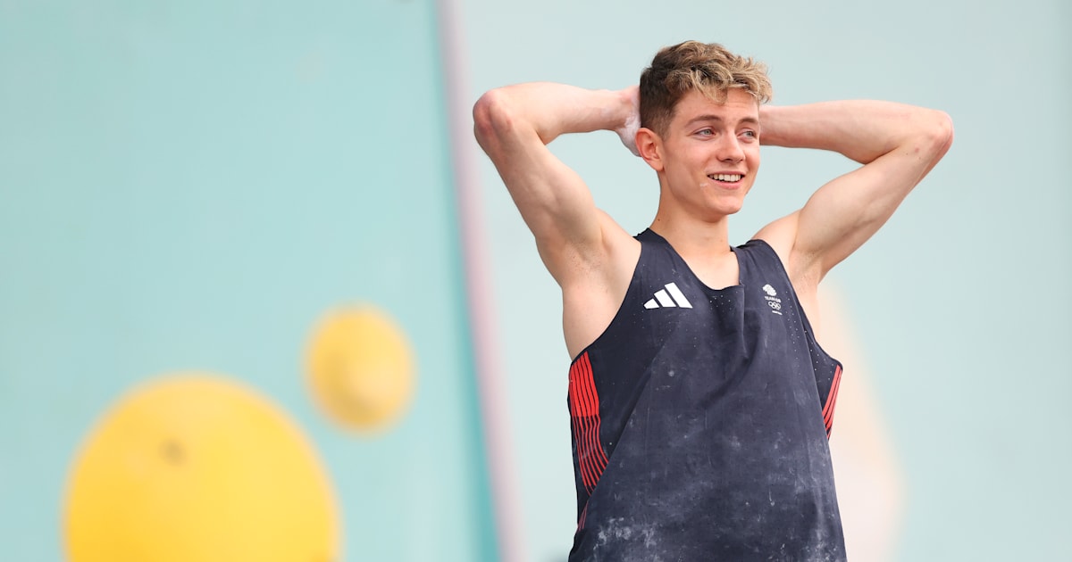 Paris 2024 sport climbing: Triumphant Toby Roberts wins gold as teens reign supreme in first-ever Olympic men’s Boulder & Lead final