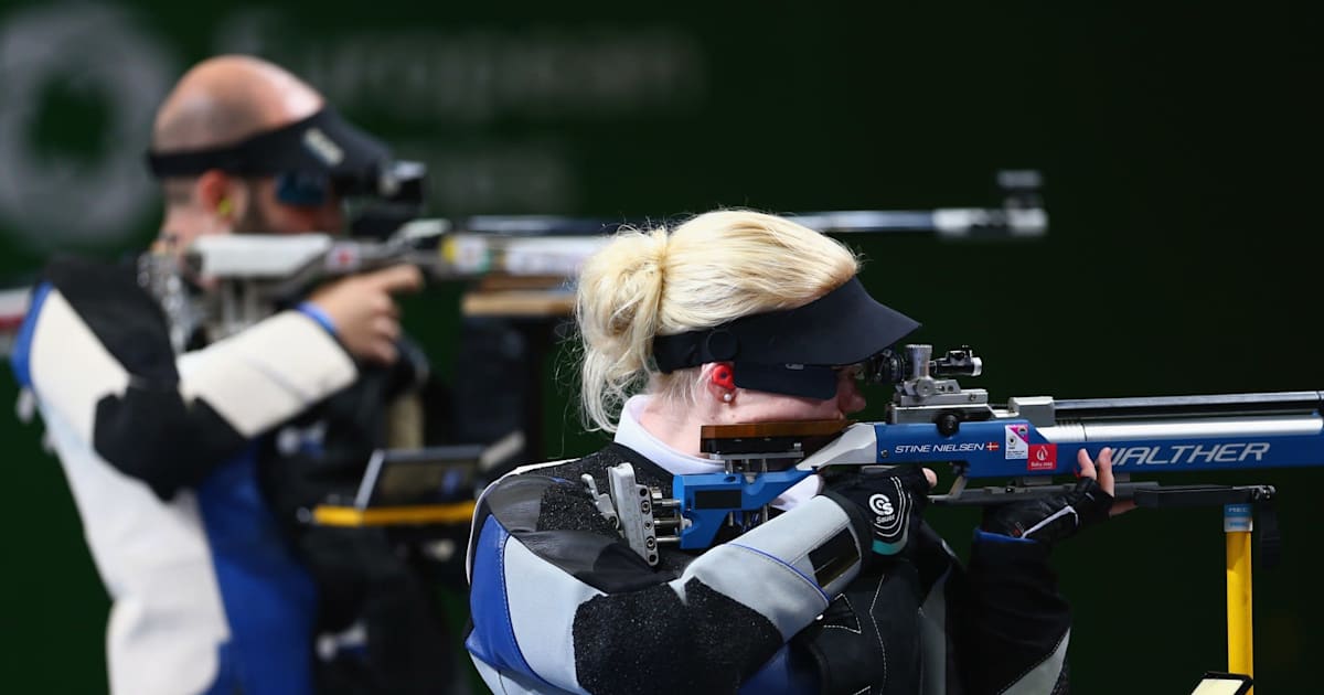 Shooting | Olympic Qualifier | Mixed Teams' 10m Air Rifle Final | World ...