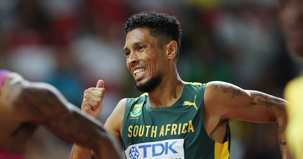 Athletics Wayde van Niekerk beaten by Benjamin Richardson in 200m