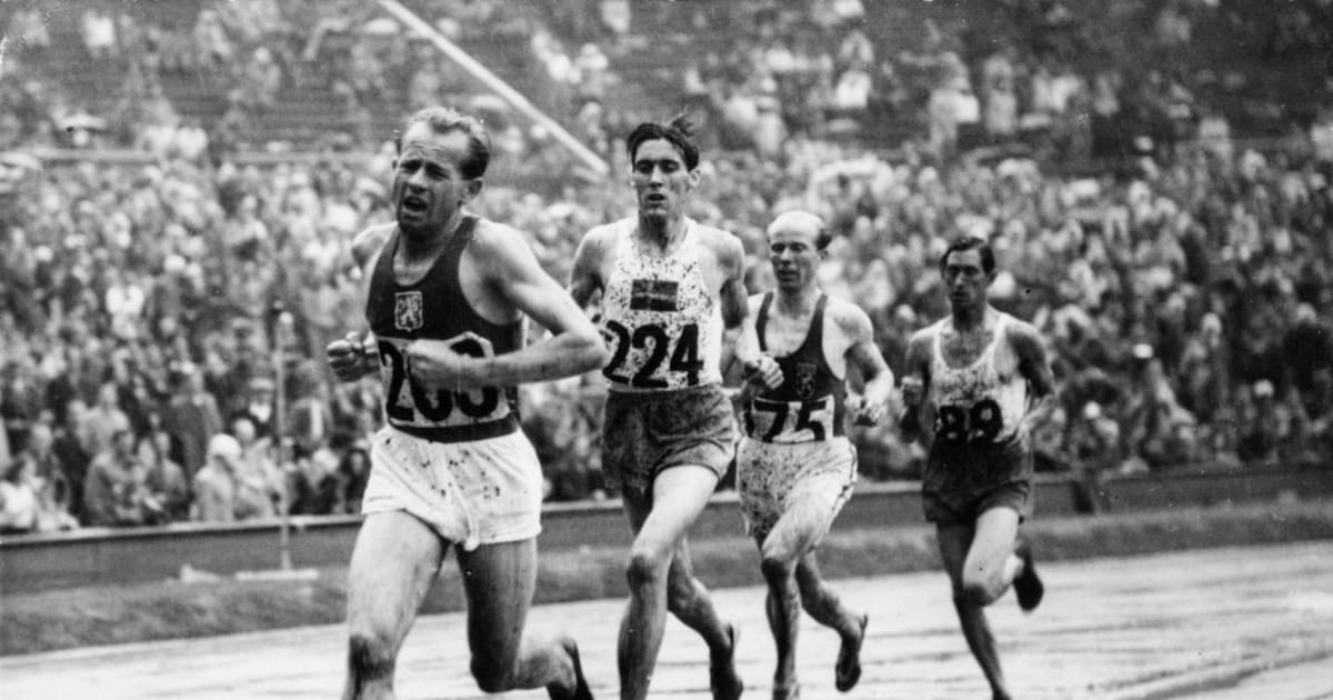 Emil Zátopek's Golden Olympic Debut