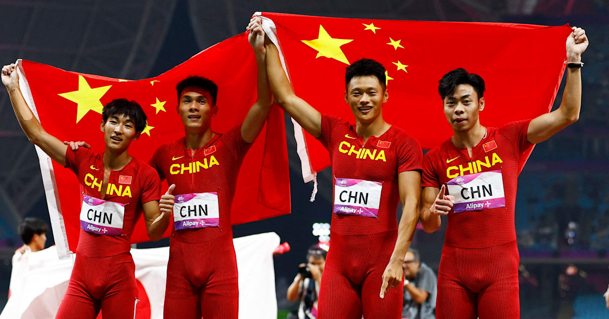 2023년 아시안게임: 육상 – 태국과 말레이시아가 여자 4x100m에서 메달을 획득하고 중국이 계주에서 금메달을 획득했습니다.