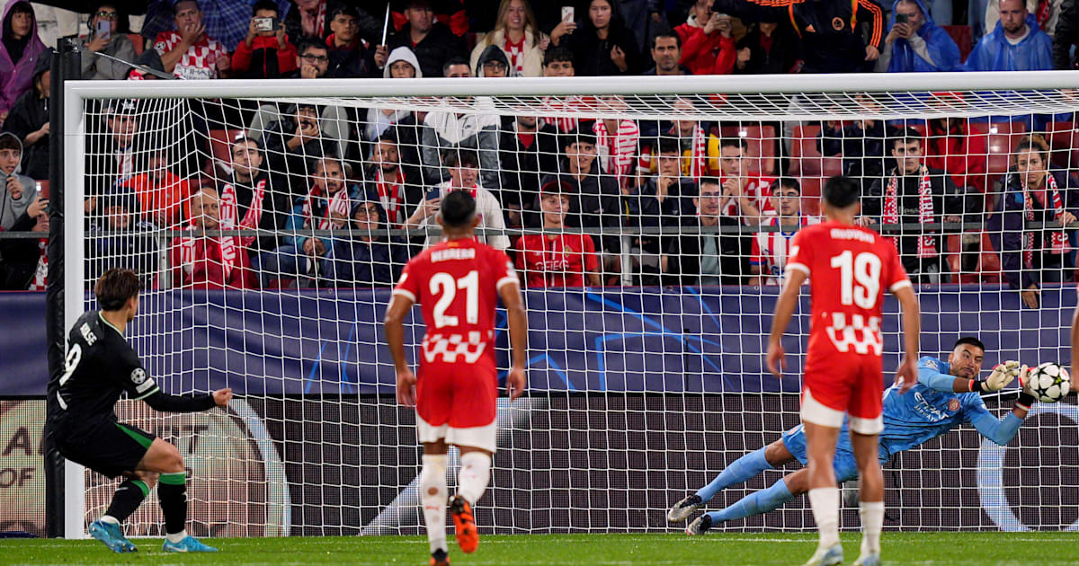 上田綺世がPK失敗もフェイエノールトはジローナに勝利｜UEFA