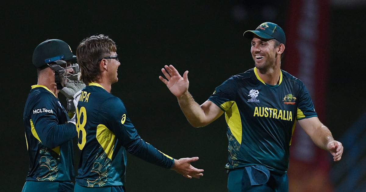 AUS vs NAM, T20 World Cup 2024: Australia beat Namibia; qualify for Super Eight