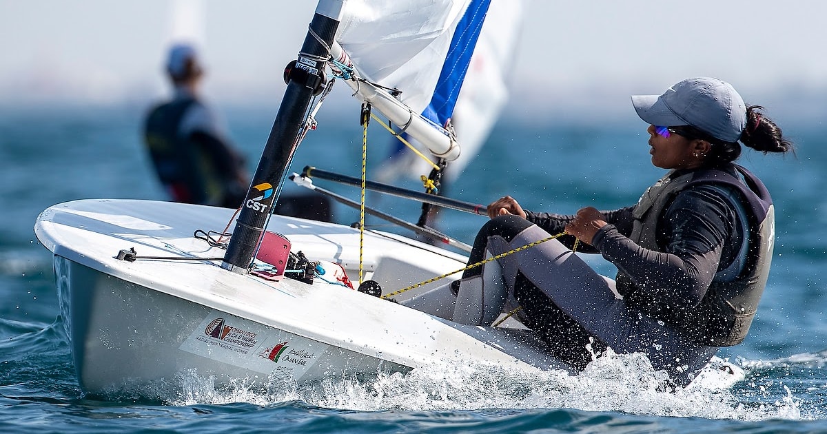 ILCA6 Women’s World Championships 2024 sailing India’s Nethra Kumanan