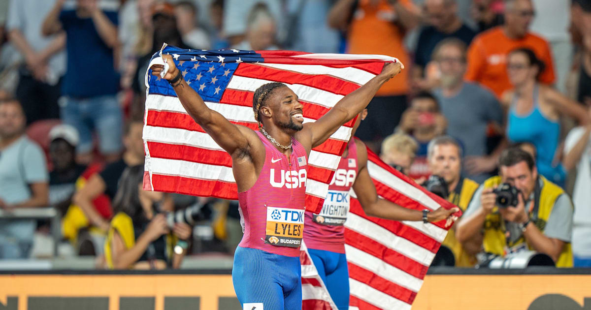 World Athletics Championships 2023 Noah Lyles completes sprint double