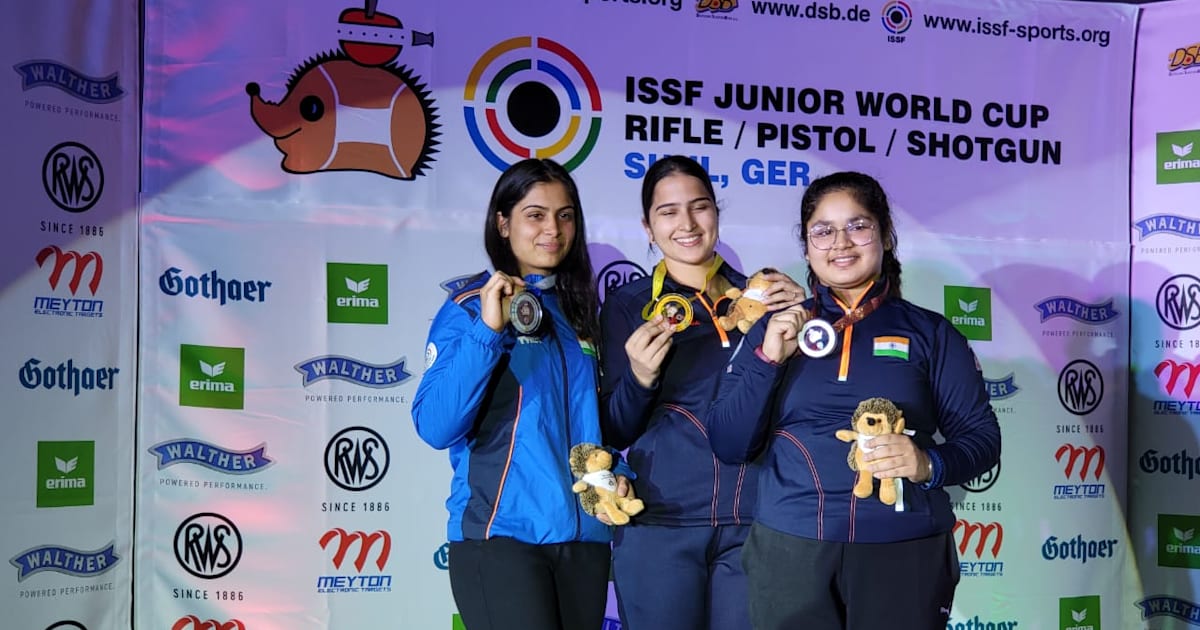 ISSF Junior World Cup 2022 Suhl: Indian Women Sweep 25m Pistol, Manu ...