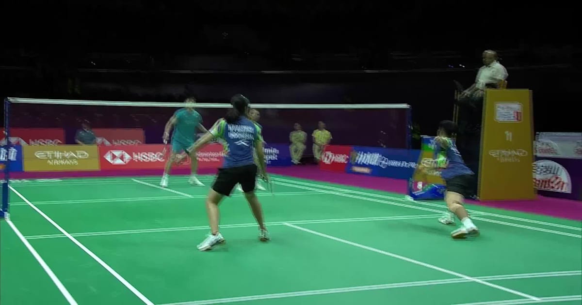 羽毛球 | 杨博轩 & 胡绫芳（TPE） vs 阿姆里·西亚纳维 & 妮塔·维奥莉娜·马尔瓦（印度尼西亚） | BWF世界锦标赛 | 新德里 ...