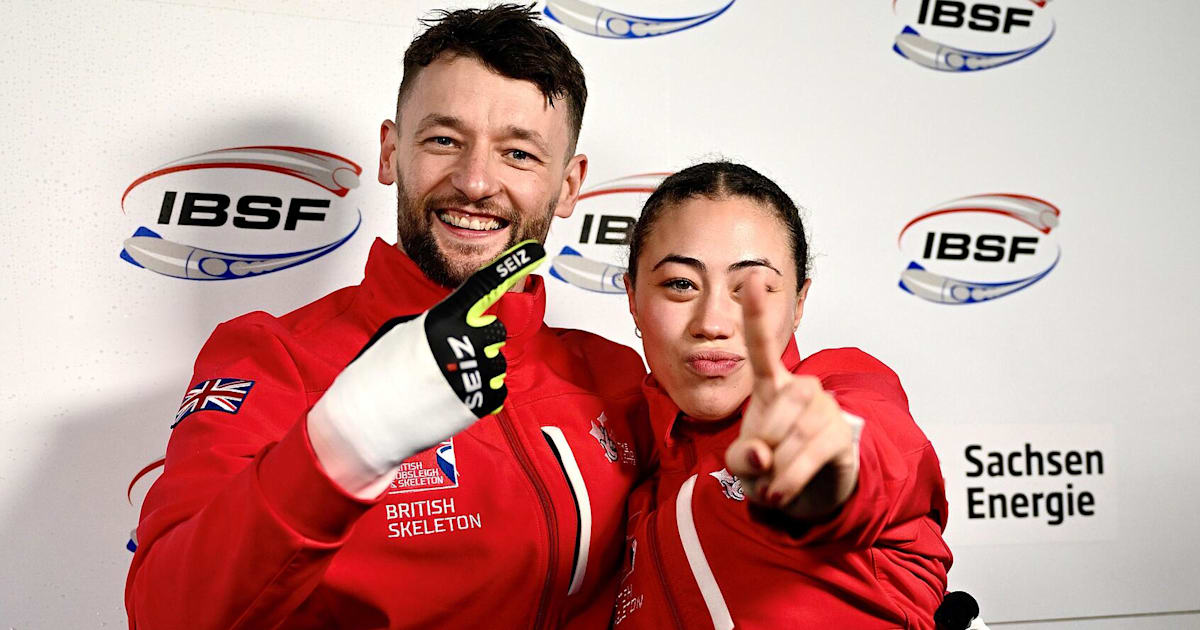 IBSF World Cup: British skeleton duo Stoecker & Wyatt strike gold in season-opening mixed team event