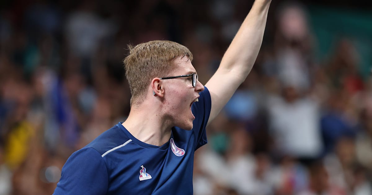 Championnats d'Europe de tennis de table 2024 Alexis Lebrun bat le tenant en titre et file en