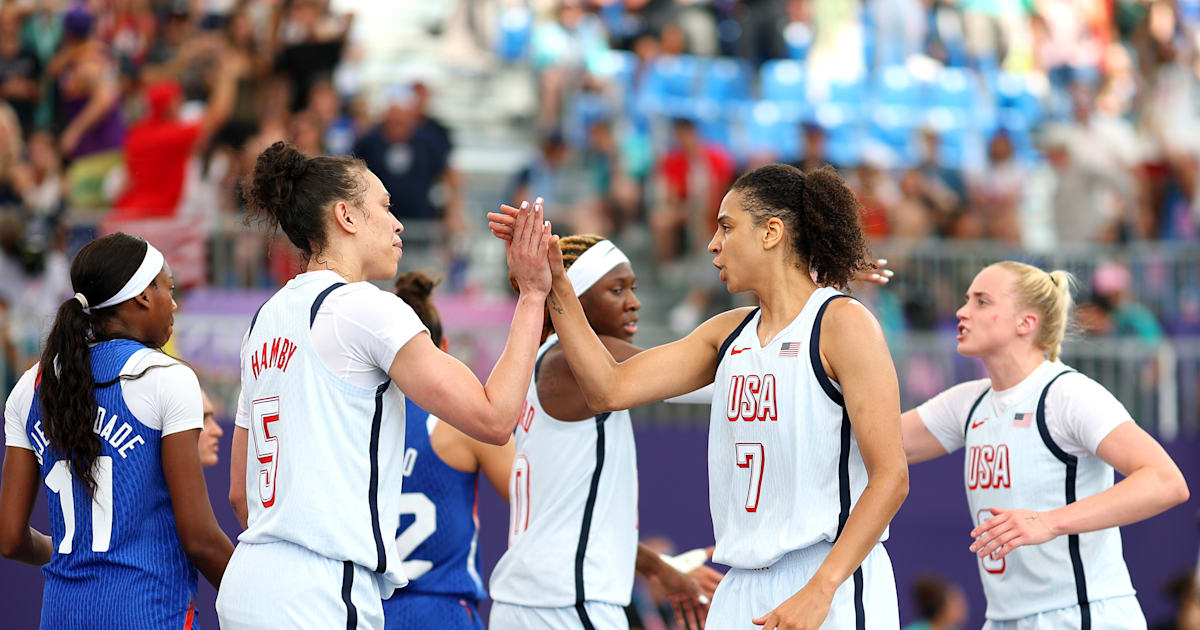 Paris 2024 3&times;3 basketball: USA breakdown, highlights, stats and top performers for 3 August