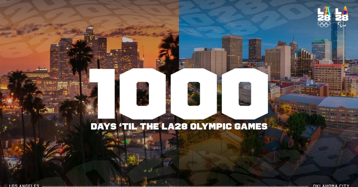 LA28 celebrates 1,000 days to go with youth sports and Olympians