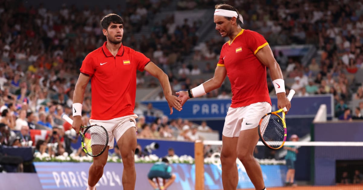 Paris 2024 tennis: Rafael Nadal reaches end of incredible Olympic journey after men’s doubles defeat with Spanish partner Carlos Alcaraz