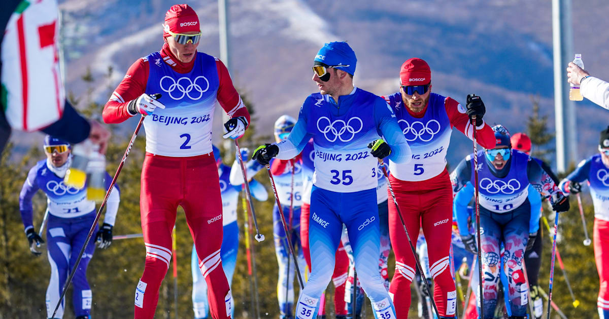 Олимпийские игры эстафета мужчины. Лыжные гонки Пекин 2022.