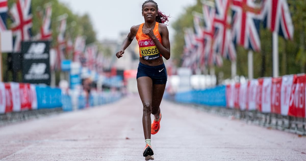 2021 London Marathon - Kenya's Brigid Kosgei Chases Third Title.