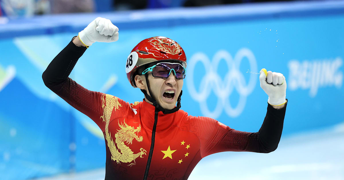 Beijing 2022: Short track speed skater Wu Dajing seen as an