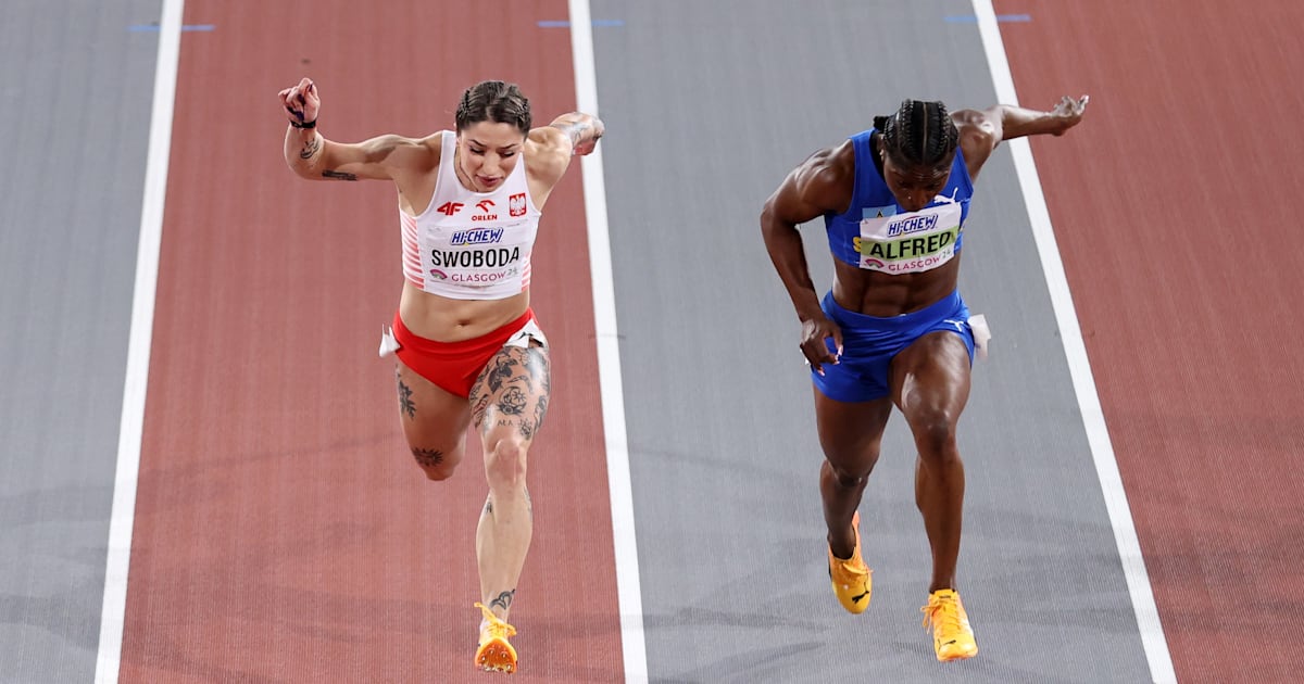 World Athletics Indoor Championships 2024: Julien Alfred claims historic  60m gold in Glasgow