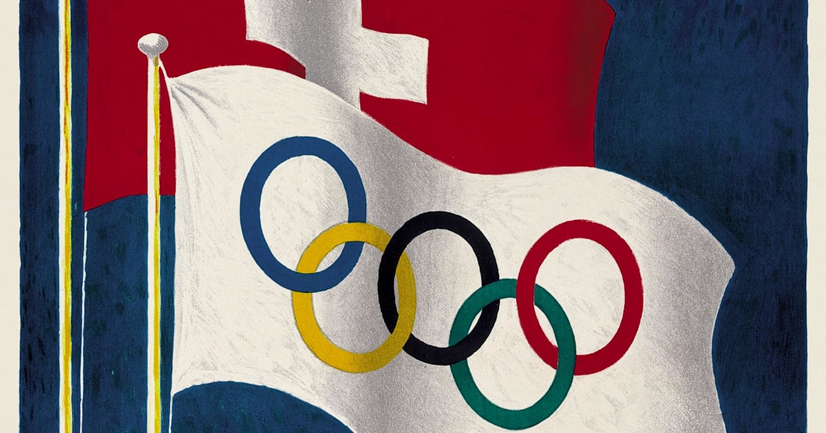 Olympic rings for the Olympic poster