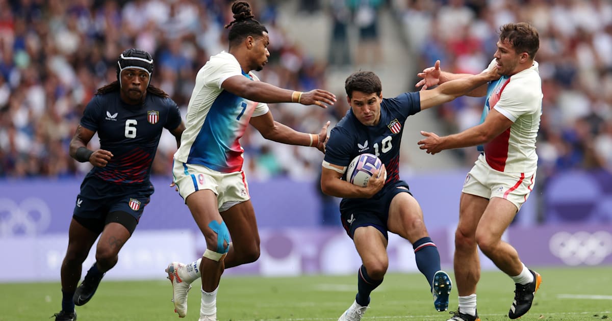 JO de Paris 2024 | Rugby à 7 : L'équipe de France bousculée par les ...