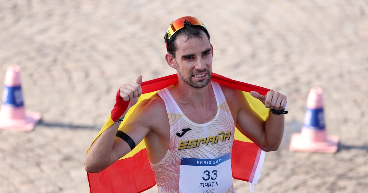 Spaniard Alvaro Martin wins Olympic bronze in the 20km walk
