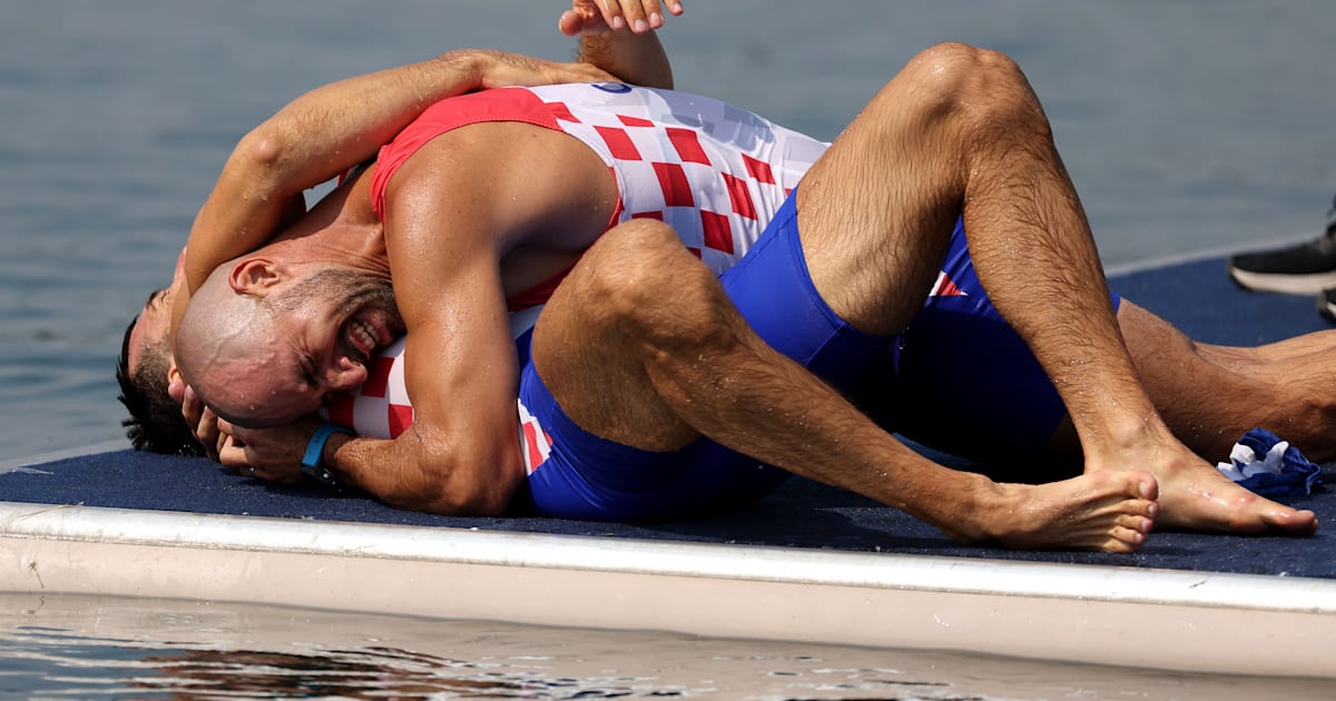 Paris 2024 rowing: Croatia’s Sinkovic brothers defend men’s pair title to deny British duo in dramatic fashion