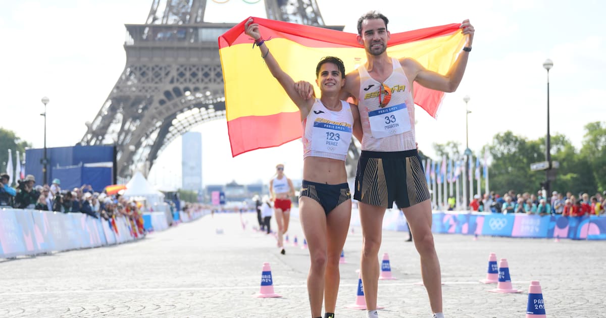 Todos los resultados ya que España consiguió el oro en el relevo mixto de maratón; Ecuador y Australia también consiguieron el oro en el debut olímpico de la prueba