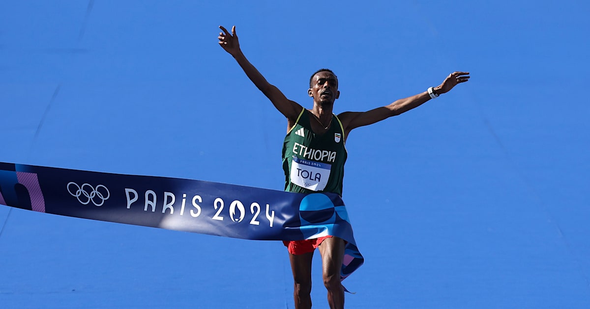 Ethiopian Tamirat Tola succeeds Eliud Kipchoge as Olympic marathon winner