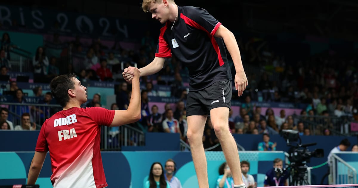 Jeux Paralympiques de Paris 2024 - Para tennis de table | Lucas Didier battu par Devos : « Il était meilleur que moi »