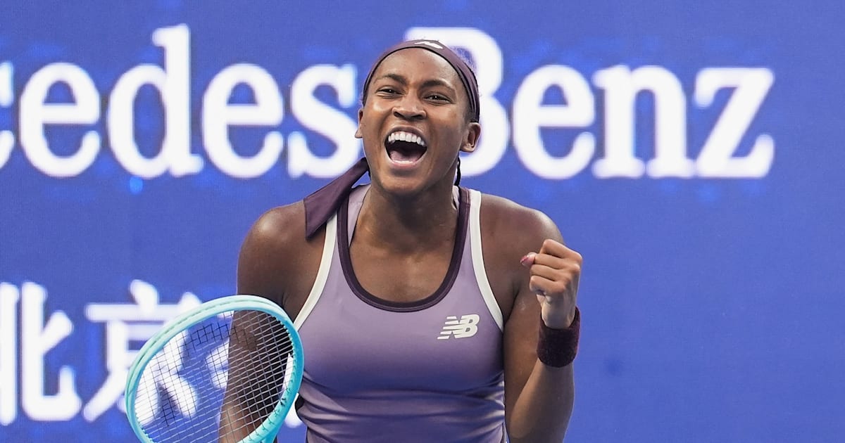 Coco Gauff celebrates her comeback against Paula Badosa and reaches the final for the first time since January