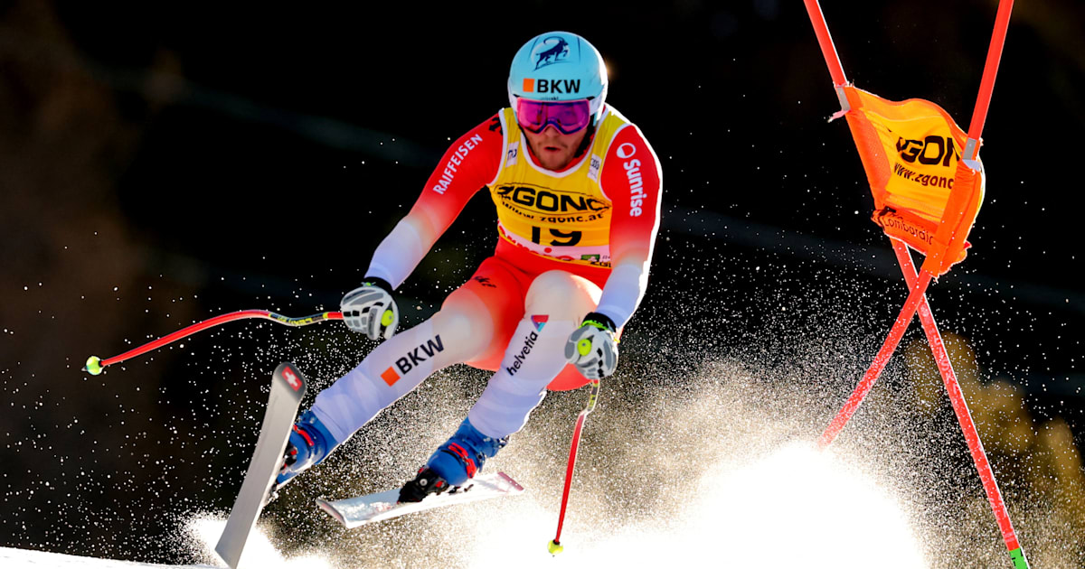 FIS Alpine Ski World Cup 2024/25: Alexis Monney claims maiden victory in Bormio downhill as Marco Odermatt avoids crash to take fifth – results