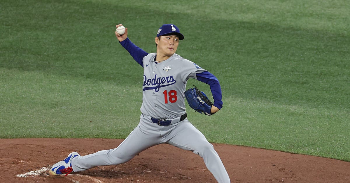 다저스 vs 블루제이스 경기 장면