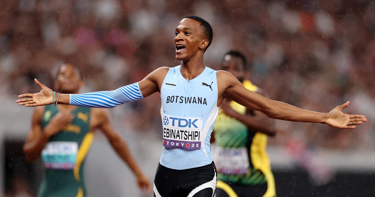 Busang Collen Kebinatshipi posts two sub-10 second 100m runs for world-leading times at 2026 Botswana national athletics