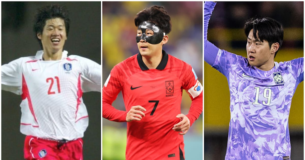 한국 남자 축구 대표팀 유니폼 모아보기 – 2002 한일 월드컵부터 2026 북중미 월드컵까지