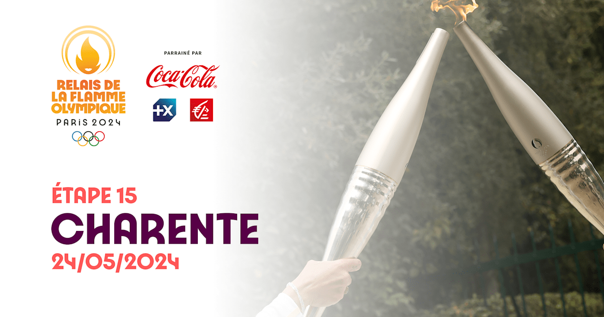 Olympic Torch Relay Stage 15 Charente Olympic Games Paris 2024