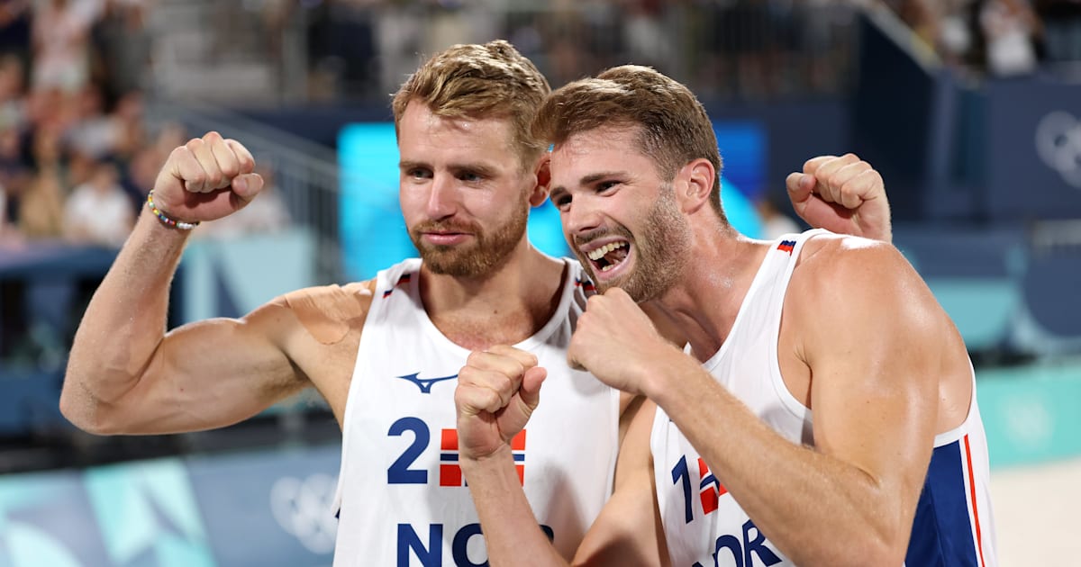 QAT vs. NOR Herren Spiel um Platz 3 Beachvolleyball Olympische