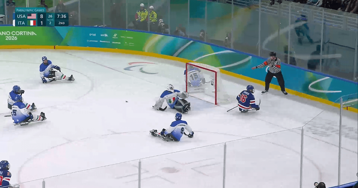 올림픽닷컴 패럴림픽 아이스하키 미국-이탈리아 관련 이미지