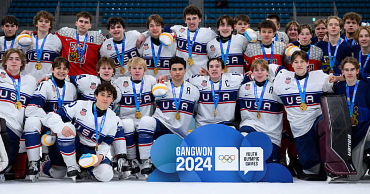 Men's 6Team Gold Medal Game CZE USA Ice Hockey Winter Youth