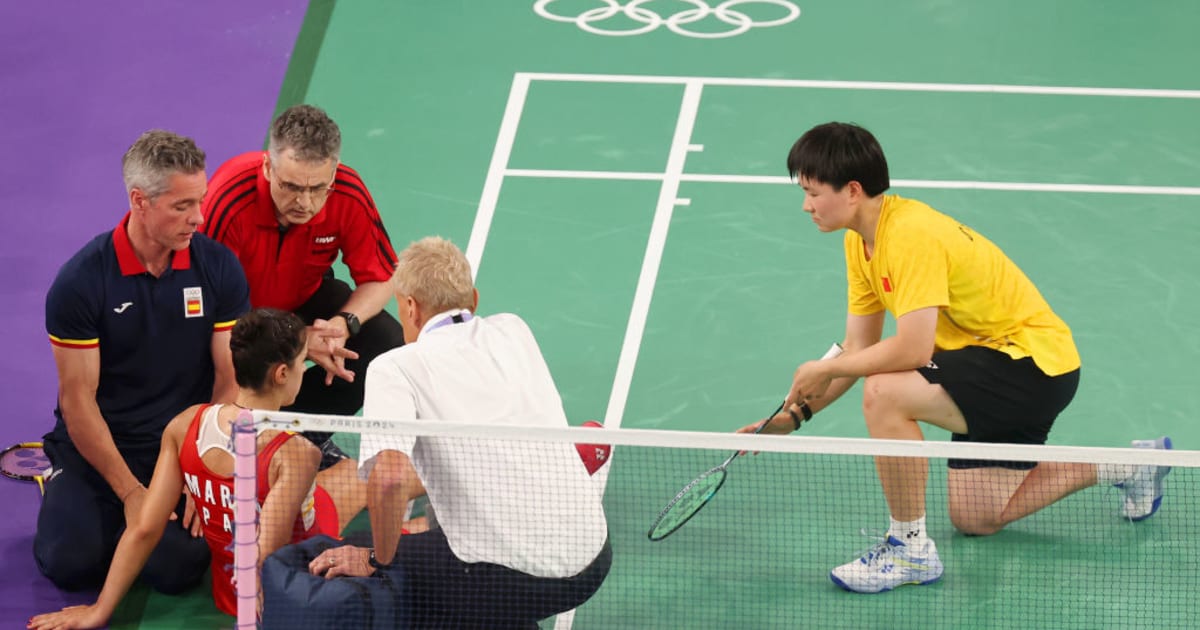 He Bing Jiao (CHN) v Carolina Marin (ESP) - Women's Singles Semifinal ...