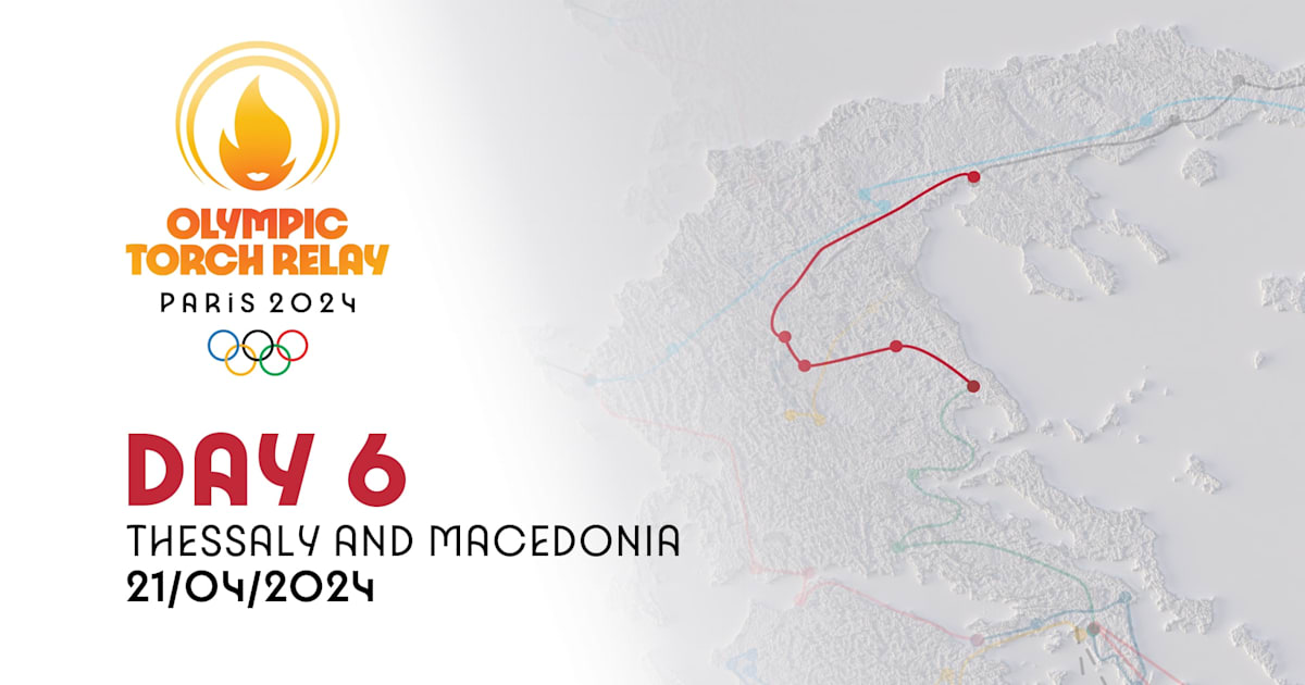 Olympic Torch Relay Day 6 Thessaly & Macedonia Olympic Games Paris 2024