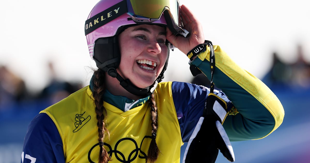 Josie Baff conquista o ouro no snowboard cross feminino para a