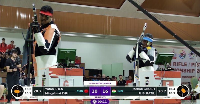 Asian Olympic Qualifier Rifle And Pistol 2024 Shooting Highlights: 10m 