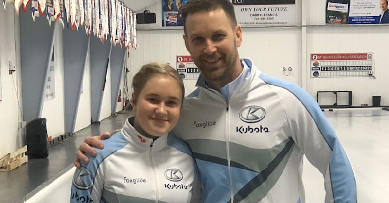 12-jährige Tochter spielt mit Olympiasieger und Vater Brad Gushue